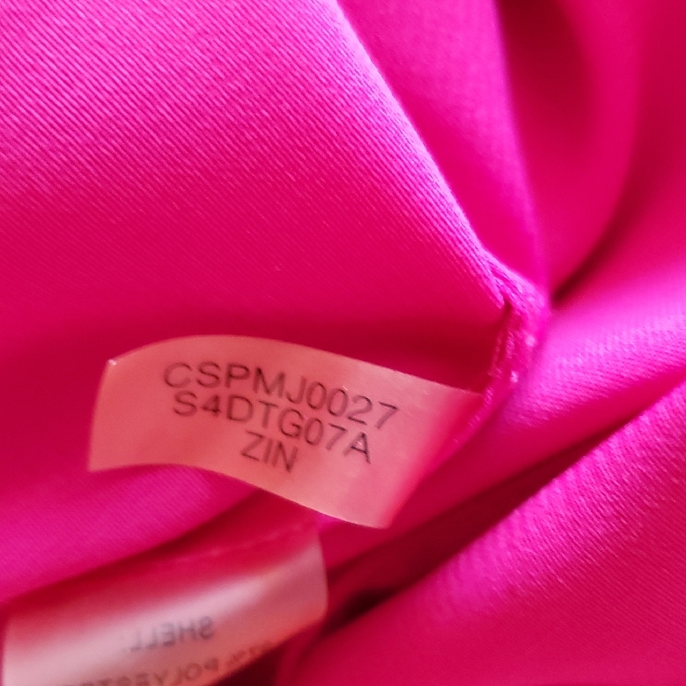 Calvin Klein Fuchsia Blouse with Tie Neck - Picture 10 of 10
